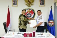 Kepala Bakamla RI Laksdya TNI Dr. Irvansyah, S.H., M.Tr.Opsla., memimpin jalannya Entry Meeting Pemeriksaan BPK RI