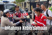 Polres Pelabuhan Tanjung Priok kembali melaksanakan kegiatan Indahnya Kebersamaan Berbagi Kebaikan dengan membagikan 150 paket makanan