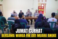 Polres Pelabuhan Tanjung Priok kembali melakukan kegiatan Jumat Curhat dengan membagikan sembako kepada masyarakat RW. 001