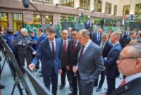 Atase Pertahanan RI Marsma TNI Jatmiko Adi mendampingi Duta Besar RI untuk Rusia, Jose Tavares menghadiri undangan peringatan 75 Tahun