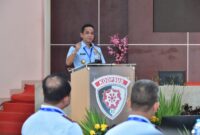 Panglima Komando Operasi Udara II Marsda TNI Deni Hasoloan Simanjuntak memimpin pembukaan Rapat Kerja Teknis (Rakernis)