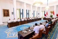Sidang Perdana Dewan Pertahanan Nasional (DPN) yang dipimpin oleh Presiden Republik Indonesia, Prabowo Subianto, di Istana Kepresidenan Bogor