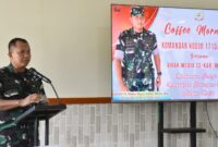 Komandan Kodim 1710/Mimika Letnan Kolonel Inf M. Slamet Wijaya, S.Sos., M.Han. M.A. bersilaturahmi dengan awak media se-Kabupaten Mimika