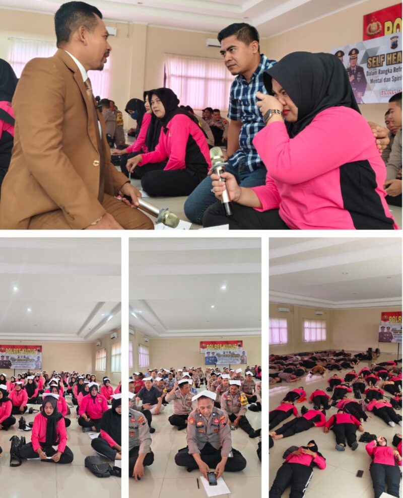 Polres Kudus menggelar Self Healing Training dalam rangka penguatan mental spiritual personel dan Bhayangkari