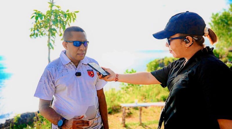 Danrem 151/Binaiya Brigadir Jenderal TNI Antoninho Rangel da Silva, S.IP., M.Han menjelaskan peresmian lapangan tenis tersebut sudah dilakukan