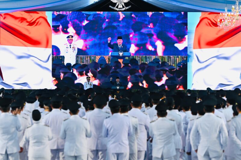 Pelantikan 961 Kepala Daerah dan Wakil Kepala Daerah seluruh Indonesia yang dipimpin oleh Presiden RI Prabowo Subianto