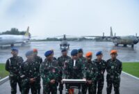 Danlanud Sultan Hasanuddin, Marsma TNI Arifaini Nur Dwiyanto, M.Han, secara resmi menutup Latihan Matra Udara I “Sriti Gesit” Tahun Anggaran 2025