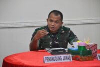 Komandan Kodim 1710/Mimika, Letkol Inf M. Slamet Wijaya, S.Sos., M.Han., M.A. memimpin Sidang Pangkat dan Karier (Pankar)