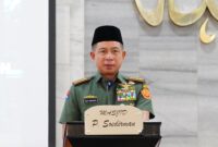 Panglima TNI Jenderal TNI Agus Subiyanto menghadiri ceramah rohani Islam dalam rangka peringatan Nuzulul Quran 1446 H/2025 M