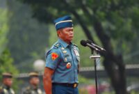 Upacara Bendera 17-an yang diikuti Prajurit dan PNS TNI di lingkungan Mabes TNI, bertempat di Lapangan B3 Mabes TNI, Cilangkap