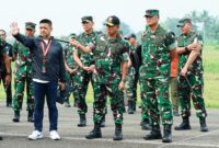 Panglima TNI Jenderal TNI Agus Subiyanto meninjau secara langsung kesiapan pelaksanaan upacara tradisi kehormatan militer