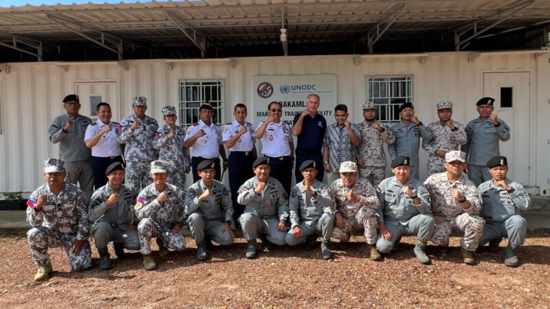 Bakamla RI bersama United Nation On Drugs And Crime (UNODC) kembali menggelar latihan Visit Board Search and Seizure