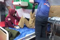 Satuan Tugas (Satgas) Tenaga Kesehatan (Nakes) misi kemanusiaan ke Gaza gelombang III sejumlah dua puluh lima personel