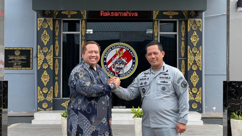 Kepala Pangkalan Bakamla Batam Kolonel Bakamla Agus Sriyanto, S.E., M.Tr.Hanla, menerima kunjungan dari Konsulat Amerika Serikat