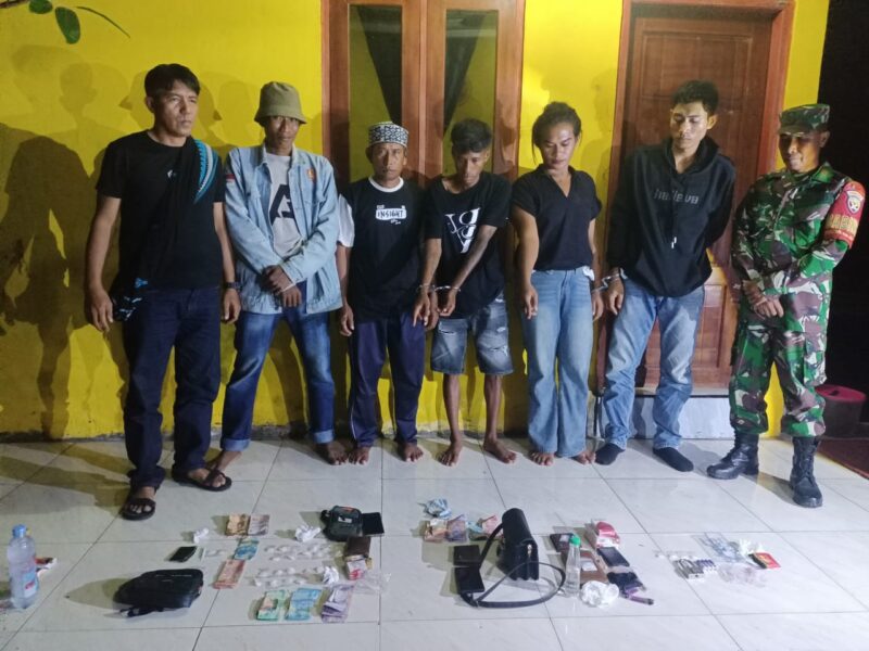 Kodim 1608/Bima melalui Koramil 1608-04/Woha bersama Unit Intel berhasil menggagalkan peredaran narkoba di kawasan tambak Desa Penapali