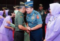 Kasum TNI Letjen TNI Richard Tampubolon mewakili Panglima TNI Jenderal TNI Agus Subiyanto, menerima Laporan Korps Kenaikan Pangkat