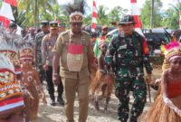 Komando Distrik Militer (Kodim) 1710/Mimika menggelar kegiatan TNI Manunggal Membangun Desa (TMMD) Reguler ke-124
