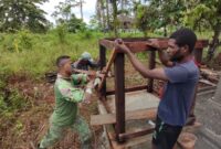 Satuan Tugas TNI Manunggal Membangun Desa (TMMD) terus menunjukkan komitmennya dalam meningkatkan kesejahteraan masyarakat