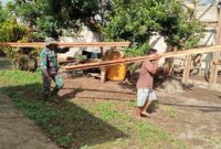 Perkembangan TMMD ke-124 Kodim 1501/Ternate terus dikebut dengan kegiatan pengangkutan material pembangunan ke lokasi-lokasi sasaran