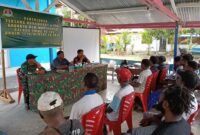 Satuan Tugas TNI Manunggal Membangun Desa (Satgas TMMD) ke-124 Kodim 1710/Mimika menggelar kegiatan penyuluhan hukum