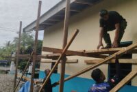 Satgas TNI Manunggal Membangun Desa (TMMD) ke-124 Kodim 1710/Mimika terus menunjukkan komitmennya dalam membantu pembangunan