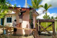 TNI Manunggal Membangun Desa (TMMD) ke-124 Kodim 1710/Mimika, seluruh pekerjaan fisik maupun nonfisik terus dikebut