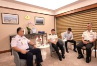 Bakamla RI melaksanakan Courtesy Call kepada Chief Of Staff-Naval Staff Republic of Singapore Navy (RSN), RADM Lim Kian Hua Augustine