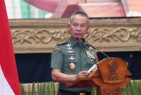 Rapat Koordinasi Teknis (Rakornis) Polisi Militer (POM) TNI TA 2025. Acara tersebut digelar di Aula Gatot Subroto, Mabes TNI