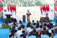 Presiden Republik Indonesia Prabowo Subianto dalam rangkaian kegiatan strategis di sektor pertanian dan ketahanan pangan nasional