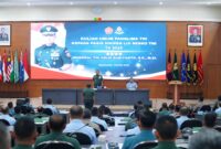 Panglima TNI Jenderal TNI Agus Subiyanto memberikan kuliah umum kepada 212 Perwira Siswa Dikreg LIII Sesko TNI TA 2025