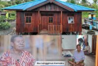 Rumah tipe 36 yang sederhana namun layak huni kini berdiri kokoh menggantikan rumah lama miliknya, adalah bentuk nyata kepedulian TNI