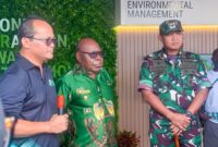 Komandan Kodim 1710/Mimika, Letkol Inf M. Slamet Wijaya, S.Sos., M.Han., M.A. menghadiri acara pembukaan Pameran Lingkungan Hidup
