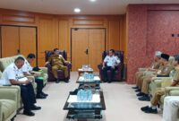 Kepala Stasiun Bakamla RI Bangka Belitung Letkol Bakamla Yuli Eko Prihartanto, melaksanakan kunjungan kerja
