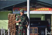 Komandan Kodim 1710/Mimika Letkol Inf M. Slamet Wijaya, S.Sos. M.Han., M.A memberikan penekananan kepada seluruh prajurit dan PNS