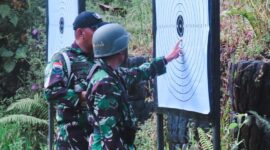 Kodim 1710/Mimika melaksanakan kegiatan Latihan Menembak Senjata Ringan (Latbakjatri) Triwulan II Tahun 2025
