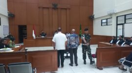 Pengadilan Militer Tinggi II Jakarta kembali menggelar sidang perkara korupsi koneksitas Tabungan Wajib Perumahan Angkatan Darat