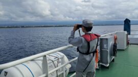 Stasiun Bakamla Bali melalui unsur Rigid Hull Inflatable Boat (RHIB) 87-04 turut tergabung dalam operasi SAR Gabungan