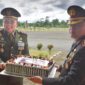 Dandim 1710/Mimika Letkol Inf M. Slamet Wijaya, S.Sos,.M.Han,.M.A menghadiri upacara peringatan HUT Bhayangkara ke-79