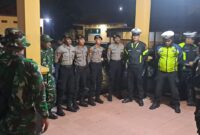 Kodim 1710/Mimika dan Polres Mimika menggelar patroli gabungan di beberapa titik strategis di wilayah Mimika