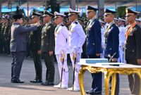 Upacara Prasetya Perwira TNI dan Kepolisian RI Tahun 2025 yang dipimpin oleh Presiden Republik Indonesia Prabowo Subianto