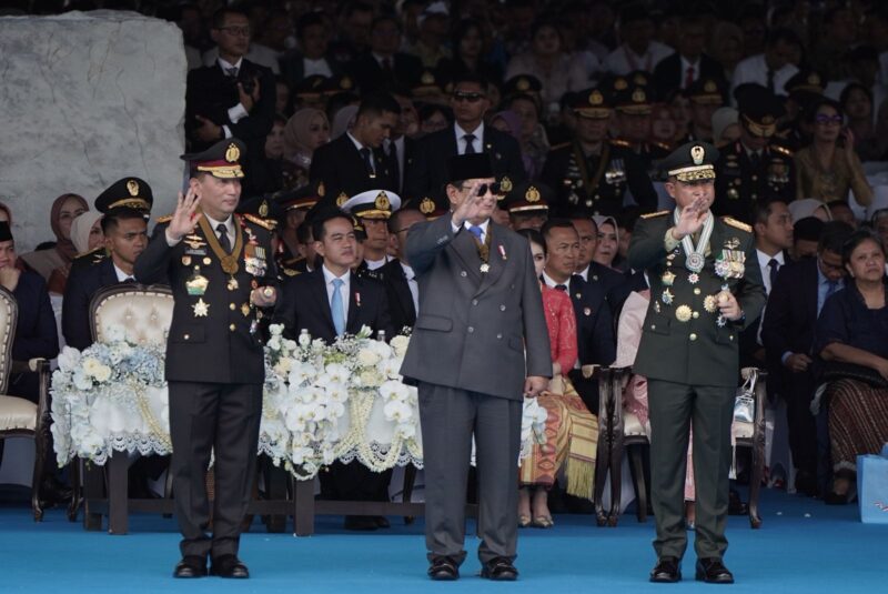 Upacara Puncak Peringatan Hari Bhayangkara ke-79 yang mengusung tema