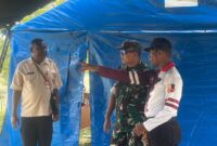 Dandim 1710/Mimika Letkol Inf M. Slamet Wijaya, S.Sos., M.Han., M.A. memberikan motivasi dan semangat kepada anggota Paskibraka