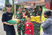 Kodim 1710/Mimika menggelar acara gerakan pangan murah