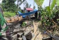 Satgas TMMD ke-125 Kodim 1506/Namlea terus menunjukkan progres signifikan dalam pembangunan reol/drainase sepanjang 315,10 meter