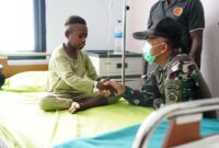 Komando Gabungan Wilayah Pertahanan III (Kogabwilhan III) menggelar bakti sosial operasi bibir sumbing bagi anak-anak Papua