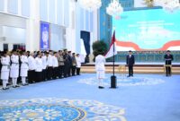 Wakil Panglima TNI Jenderal TNI Tandyo Budi Revita menghadiri Upacara Pengukuhan Pasukan Pengibar Bendera Pusaka (Paskibraka) Tingkat Pusat