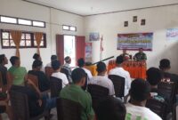 Satgas TNI Manunggal Membangun Desa (TMMD) Kodim 1506/Namlea melaksanakan kegiatan sosialisasi tentang Keamanan dan Ketertiban Masyarakat