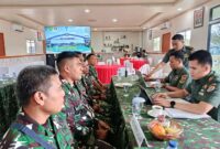 Tim Dalproggar TNI AD, yang dipimpin Brigjen TNI Parlindungan Hutagalung, S.A.P., M.A.P., beserta tim bertempat di Makodim 1710/Mimika