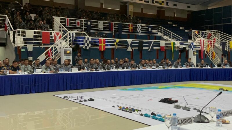 Bakamla RI melalui unsur KN. Tanjung Datu-301 turut berpartisipasi dalam Tactical Floor Game (TFG) Presidential Inspection