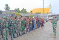 Kodim 1710/Mimika kembali menggelar kegiatan patroli humanis bersama anggota GM FKPPI, Banser dan Pemuda Kerukunan